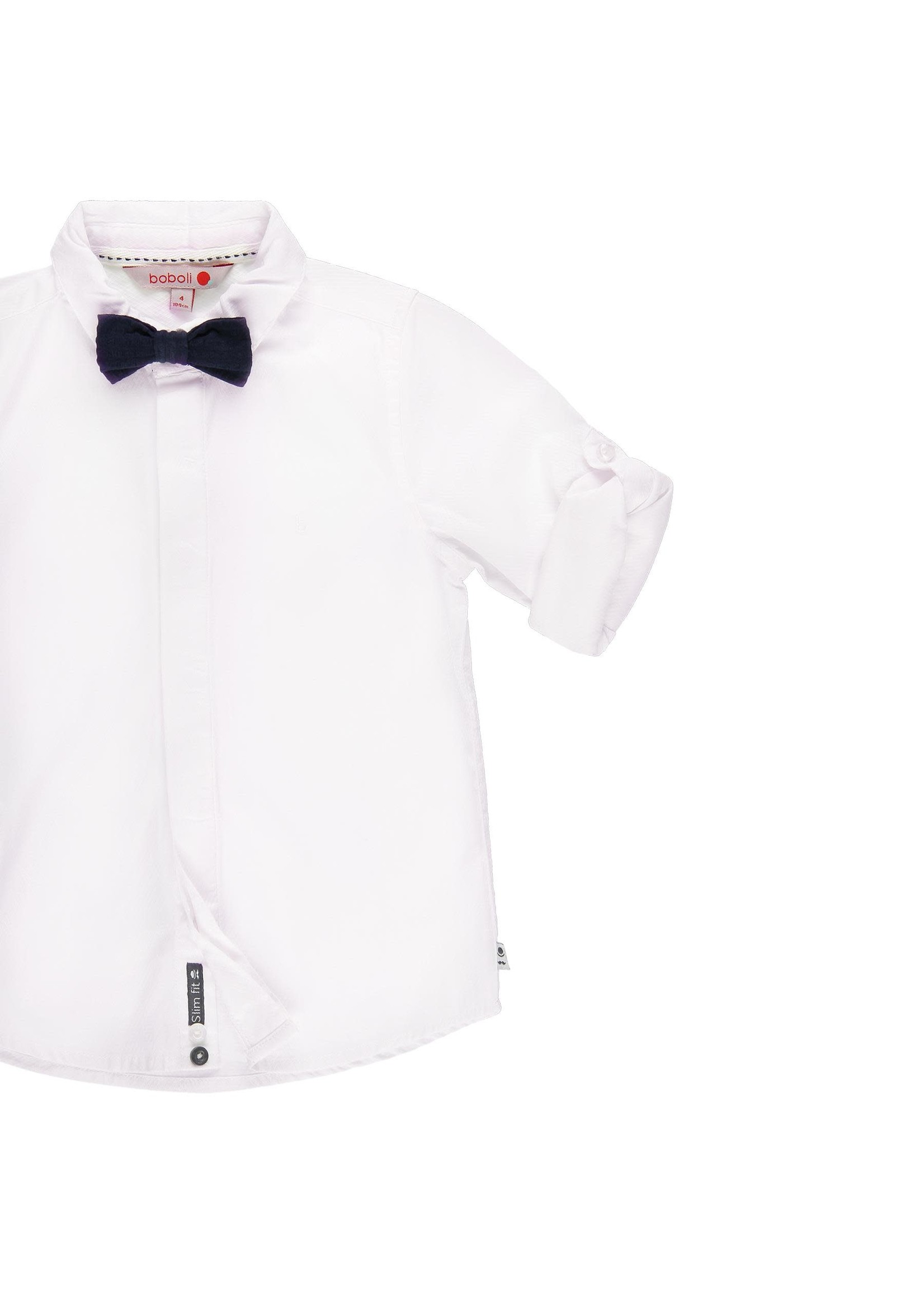 Boboli Boboli Long sleeves shirt for boy WHITE 739032