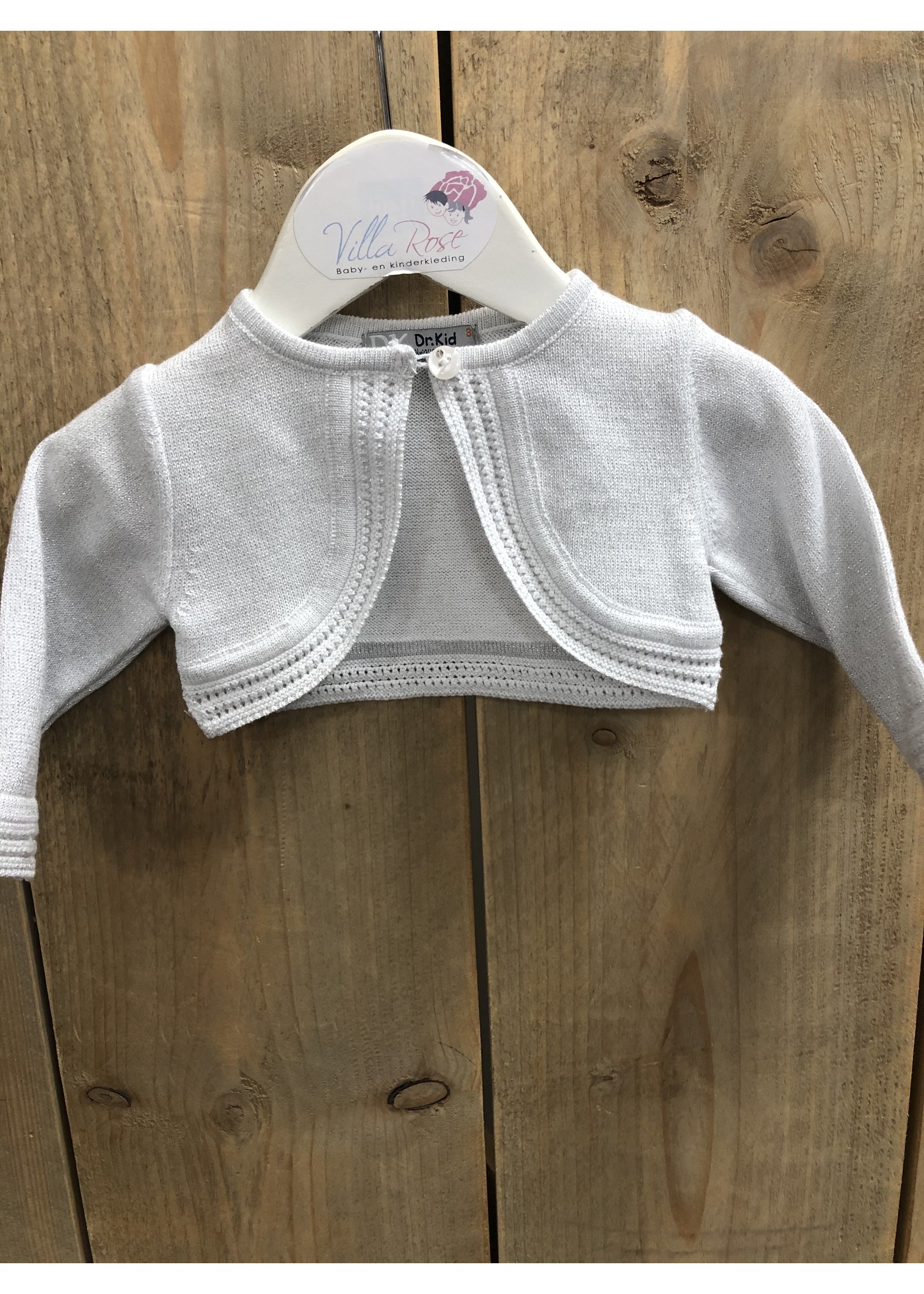 Dr Kids Baby Girl Short Cardigan 454-Prateado-DK358