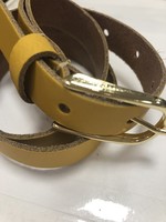 Riem smal 2 cm met gouden gesp