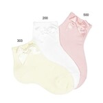 Condor Condor Sokjes off white met satijnen strik