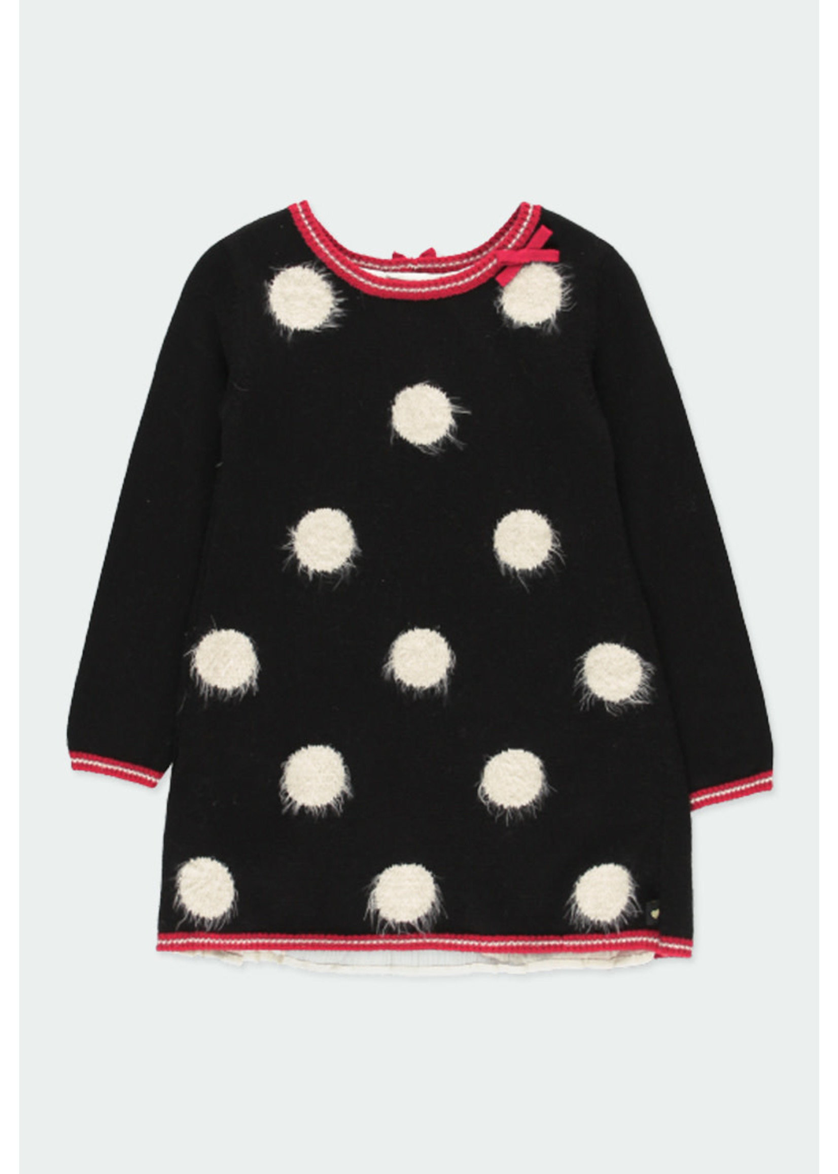 Boboli Boboli Knitwear dress polka dot for girl BLACK 721235
