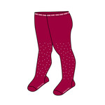 Boboli Boboli Thick tights crystals for baby girl berry 701064
