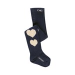 Boboli Boboli Thick tights hearts for baby girl NAVY 701176
