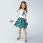 Mayoral Mayoral Pleated skirt Duck Green - 20 04955
