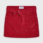 Mayoral Mayoral Shiny corduroy skirt Carmine Re - 20 04959