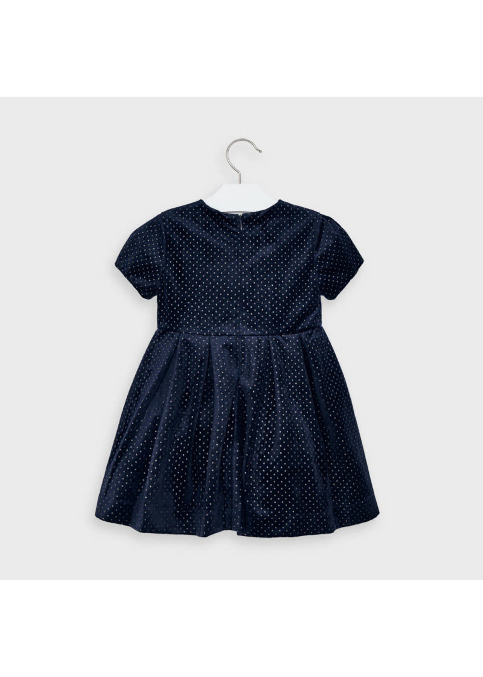 Mayoral Mayoral Glitter dress Navy - 20 04972