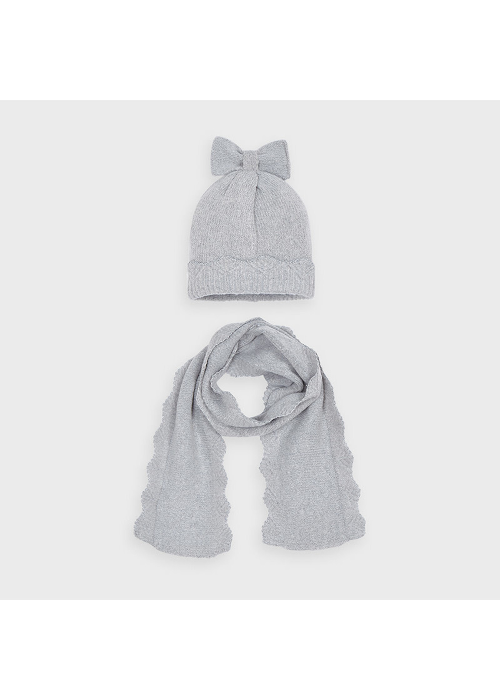 Mayoral Mayoral Lurex set with scarf Steel - 20 10898