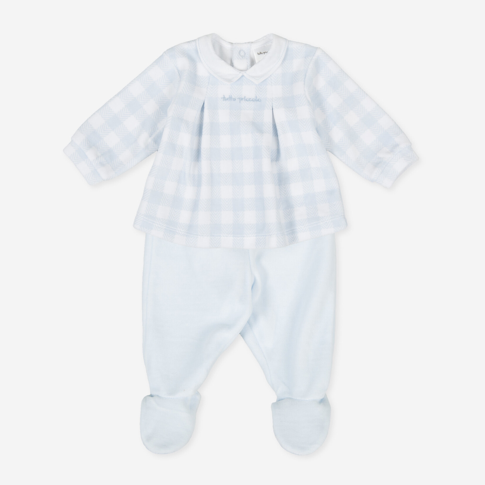 Tutto Piccolo Tutto Piccolo 2 PCS PYJAMA WITH FEET P.Eridani SKY BLUE