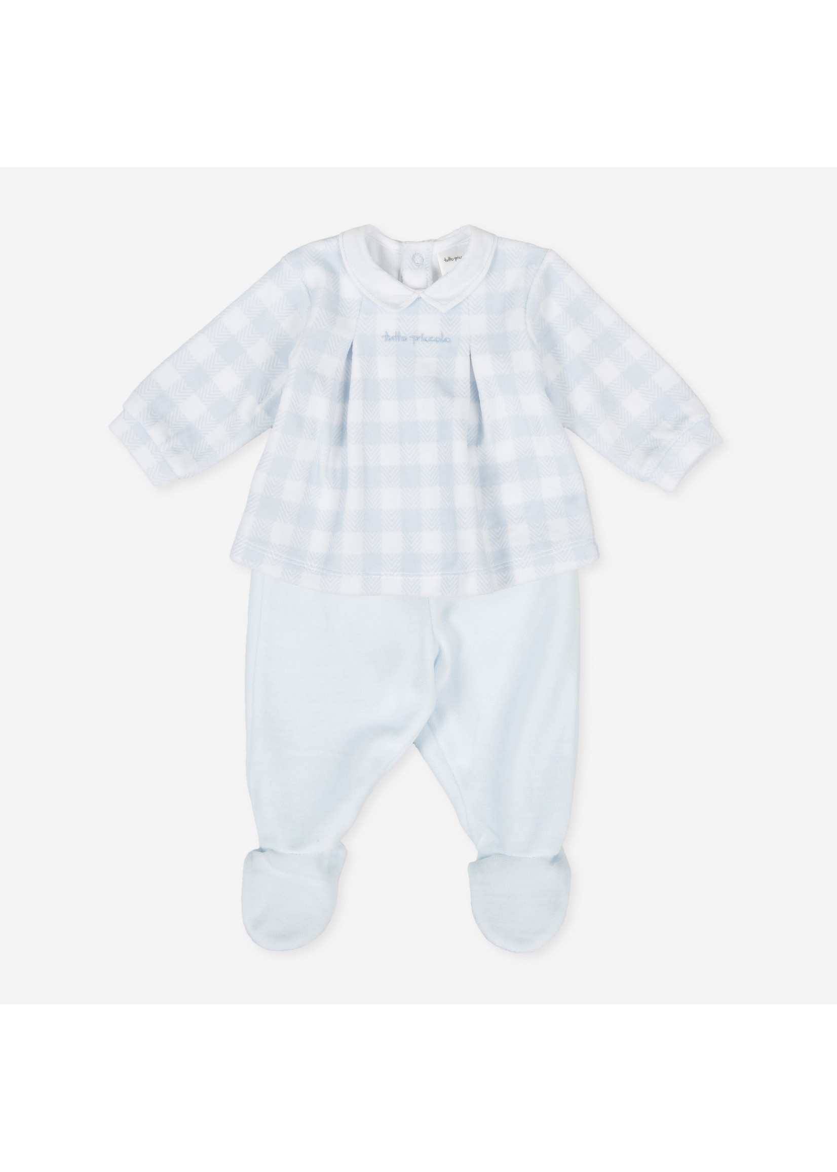 Tutto Piccolo Tutto Piccolo 2 PCS PYJAMA WITH FEET P.Eridani SKY BLUE