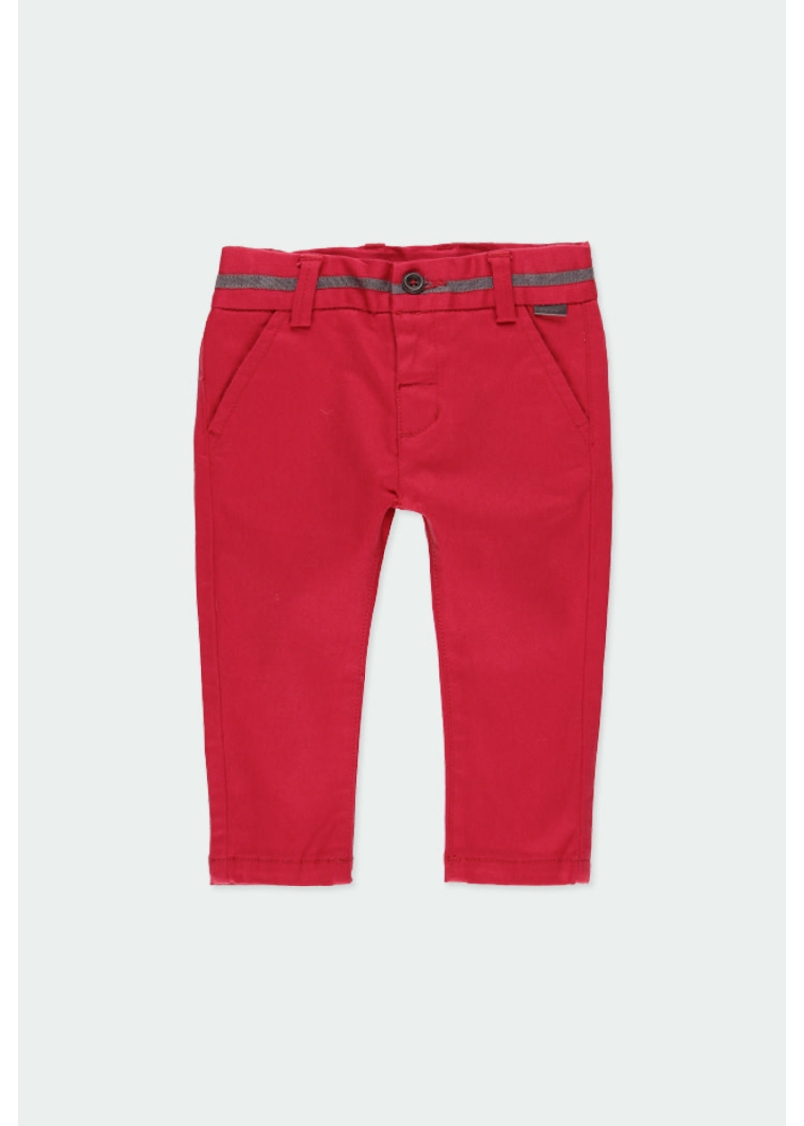 Boboli Stretch twill trousers for baby boy berry 711054