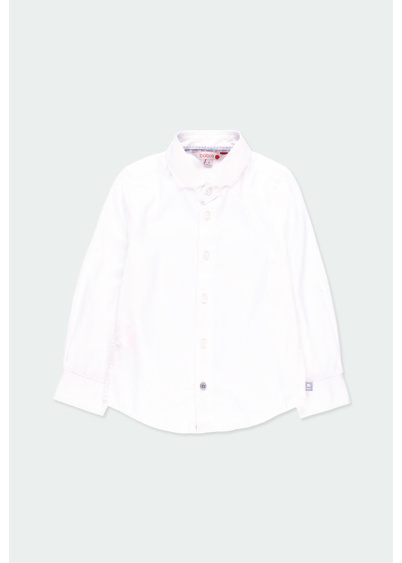 Boboli Boboli Long sleeves shirt for boy WHITE 731012