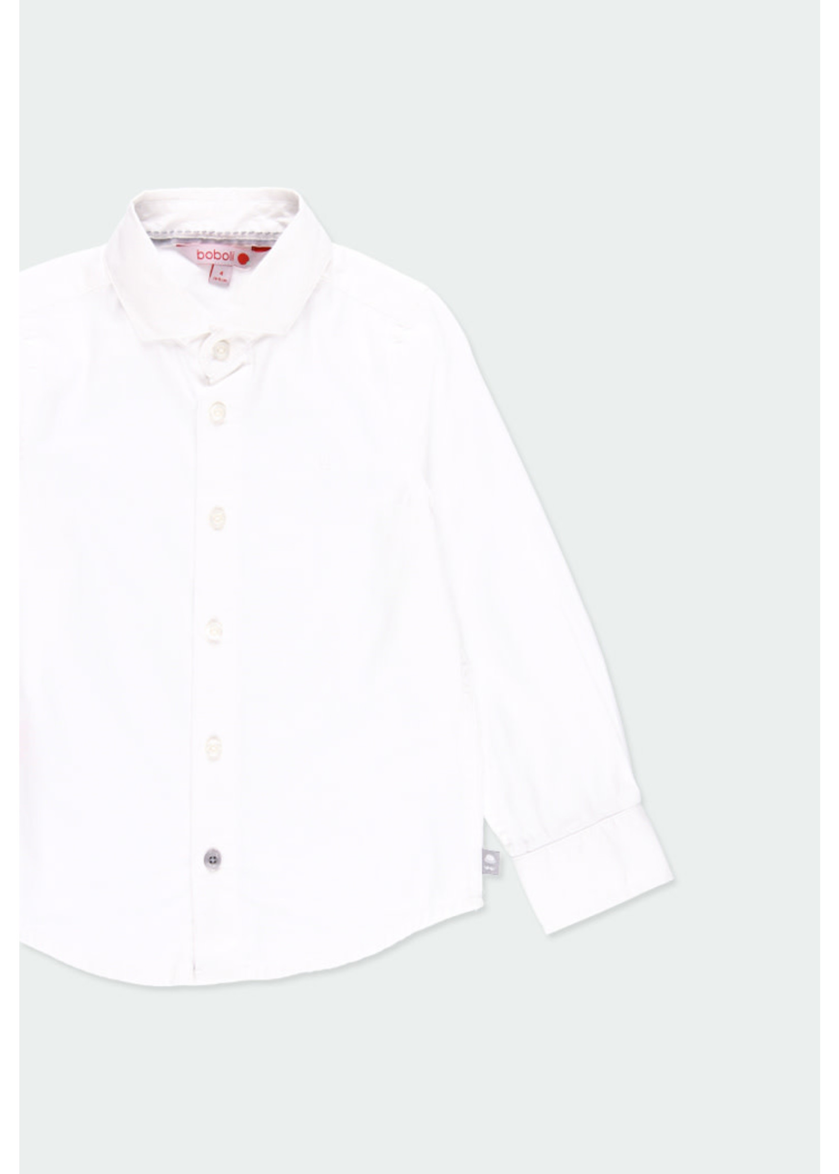 Boboli Boboli Long sleeves shirt for boy WHITE 731012