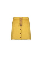 Nobell Nobell NishaB soft suede short A-line skirt with buttons Q008-3702 Yellow Gold