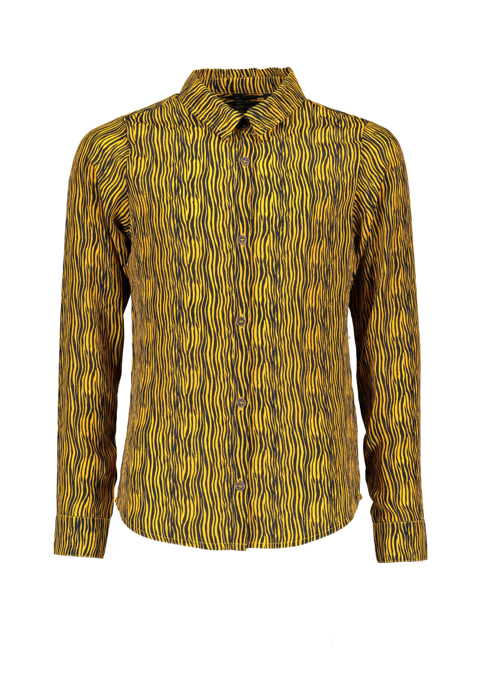 Nobell Nobell Tinka Zebra AOP blouse Q008-3100 Yellow Gold