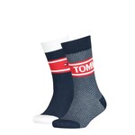 Tommy Hilfiger Tommy Hilfiger Sokken rood  donkerblauw rood 2 paar