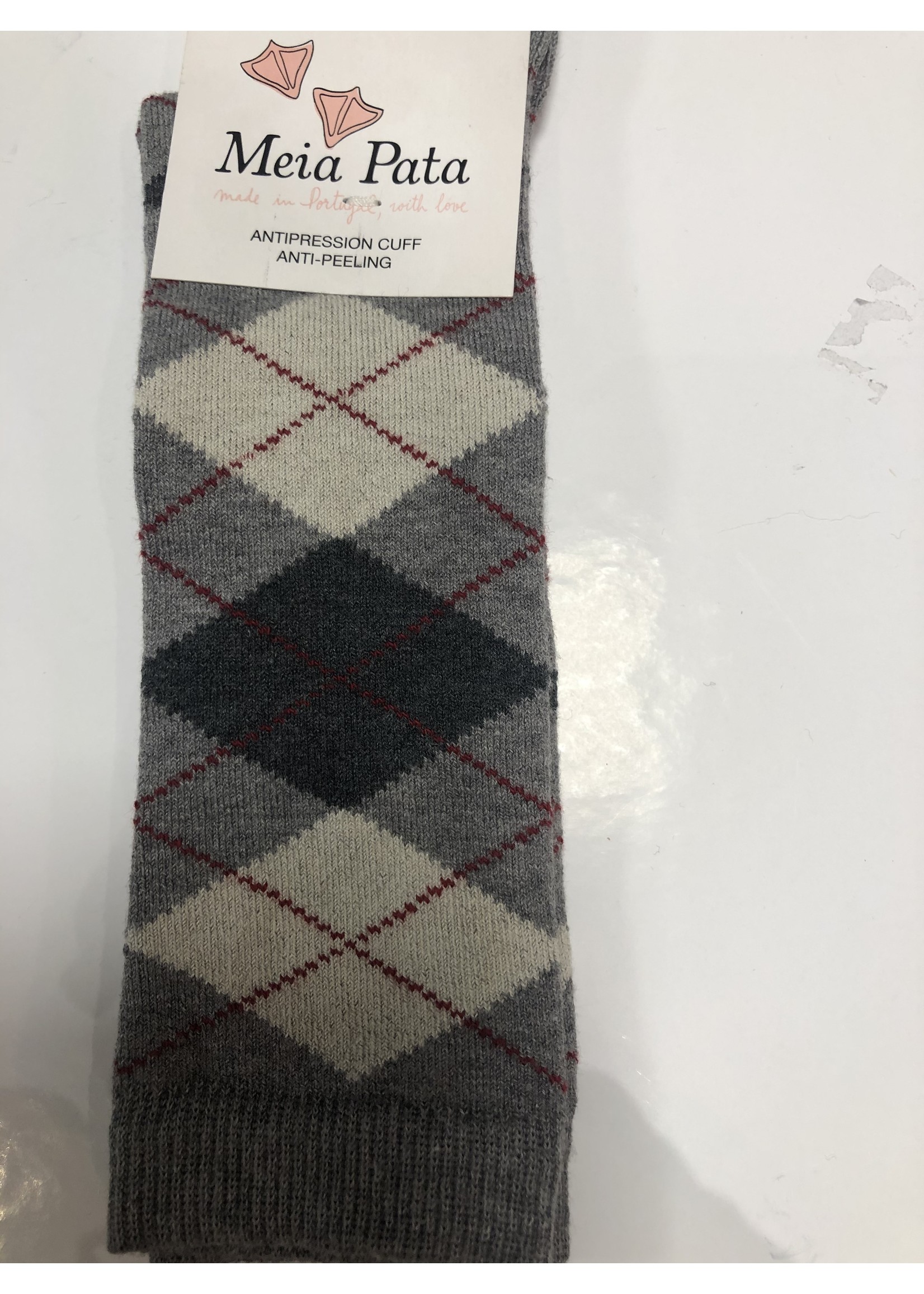 Meia Pata Meia Pata Kniekous grijs geruit