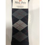 Meia Pata Meia Pata Kniekous blauw geruit