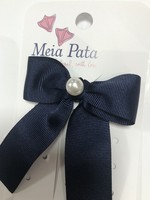 Meia Pata Meia Pata Strik met parel donkerblauw  maat M