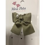 Meia Pata Meia Pata Strik met parel beige maat S