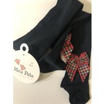 Meia Pata Meia Pata Maillots donkerblauw met ruit strik