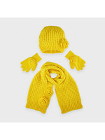 Mayoral Mayoral Hat and gloves set yeollow