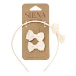 Siena Siena Set diadeem en strikjes off white