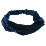 Siena Siena Haarband fluweel donkerblauw