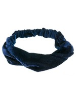 Siena Siena Haarband fluweel donkerblauw
