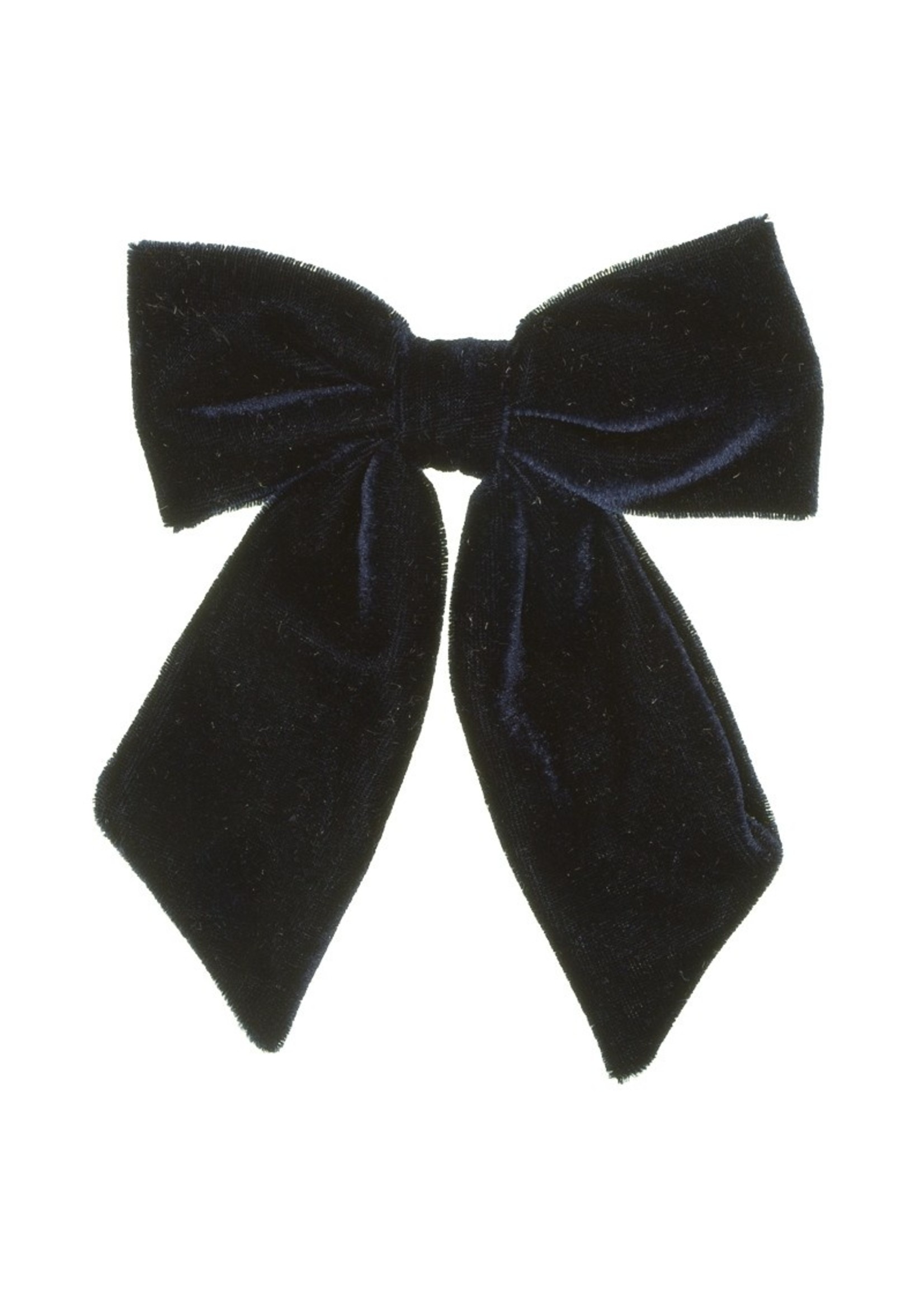 Siena Siena fluwelen strik groot donkerblauw