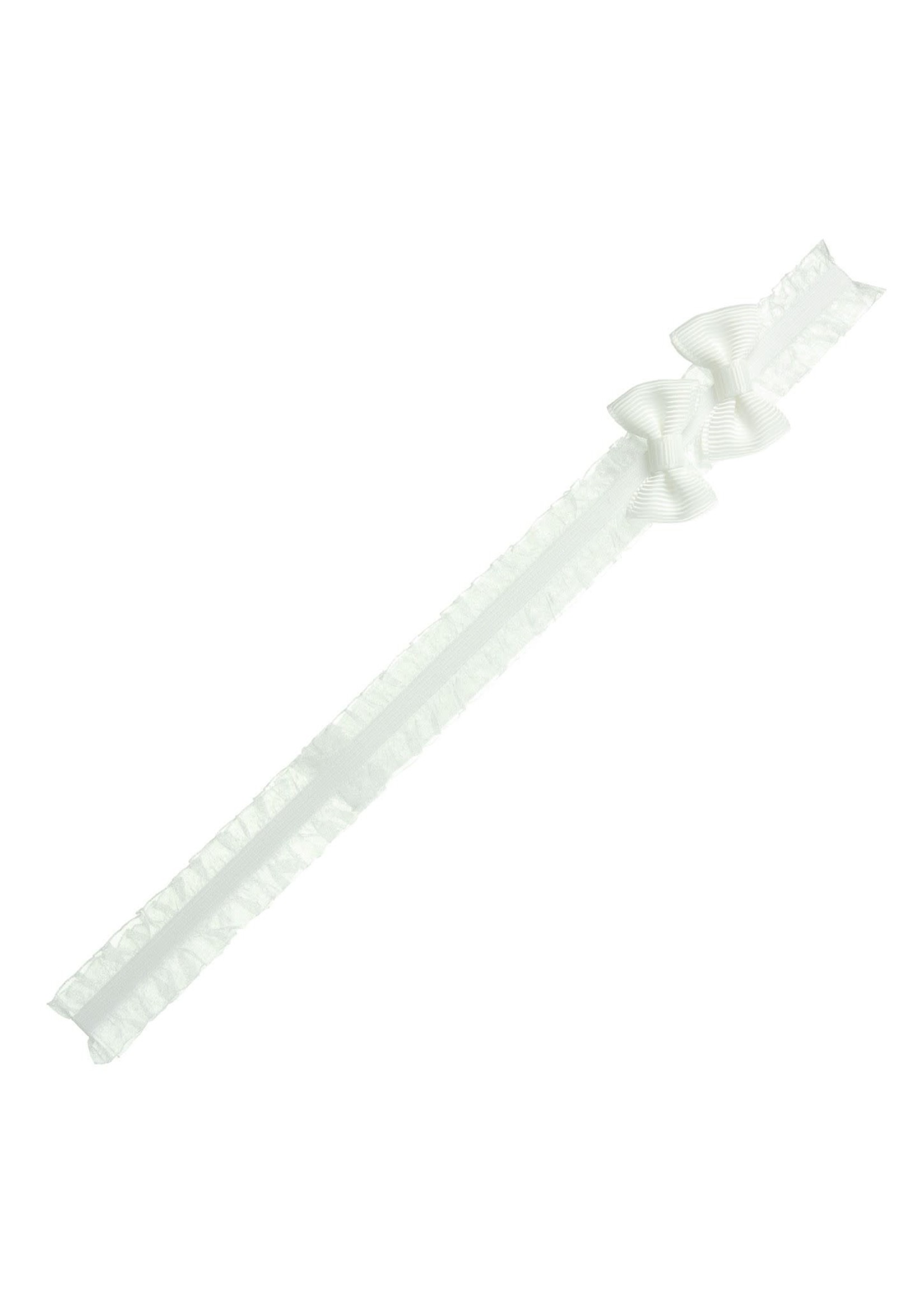 Siena Siena haarband  wit met 2 strikjes