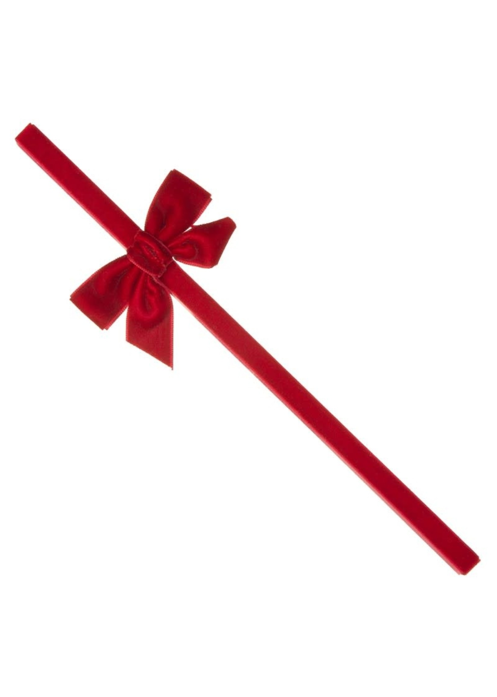 Siena Siena haarband  rood  fluweel met strik