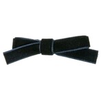 Siena Siena  knipje donkerblauw  met fluwelen  strik