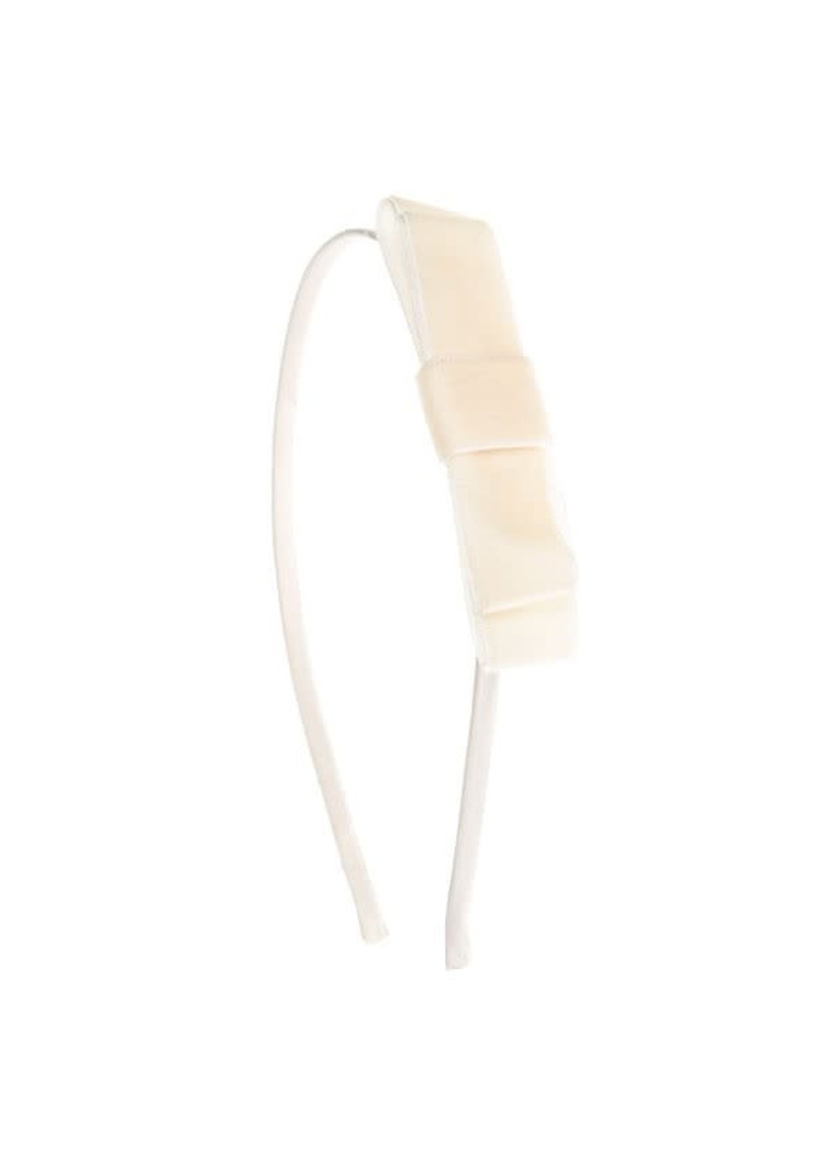 Siena Siena  Haarband met  off white fluwelen  strik