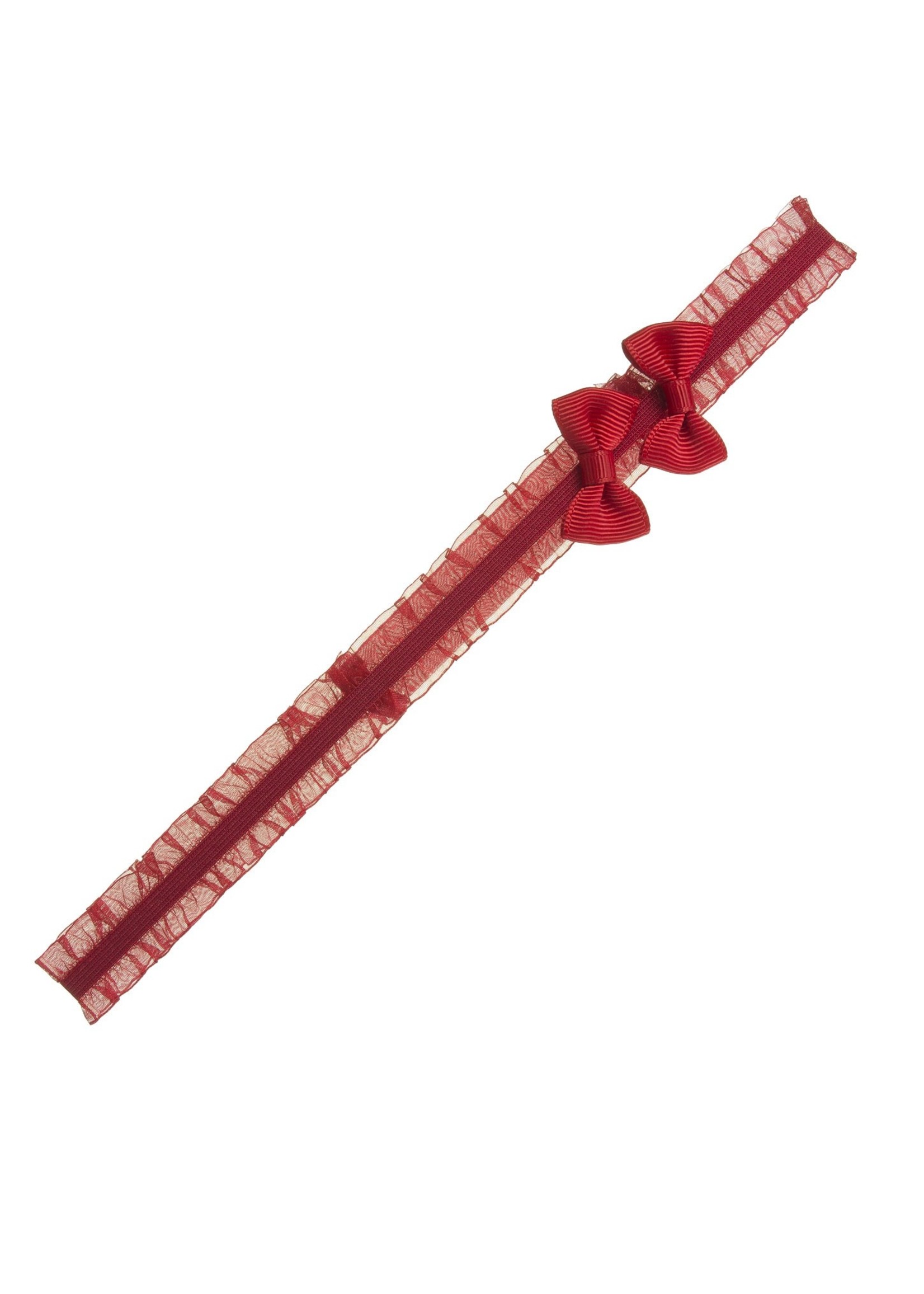 Siena Siena haarband   rood met 2 strikjes