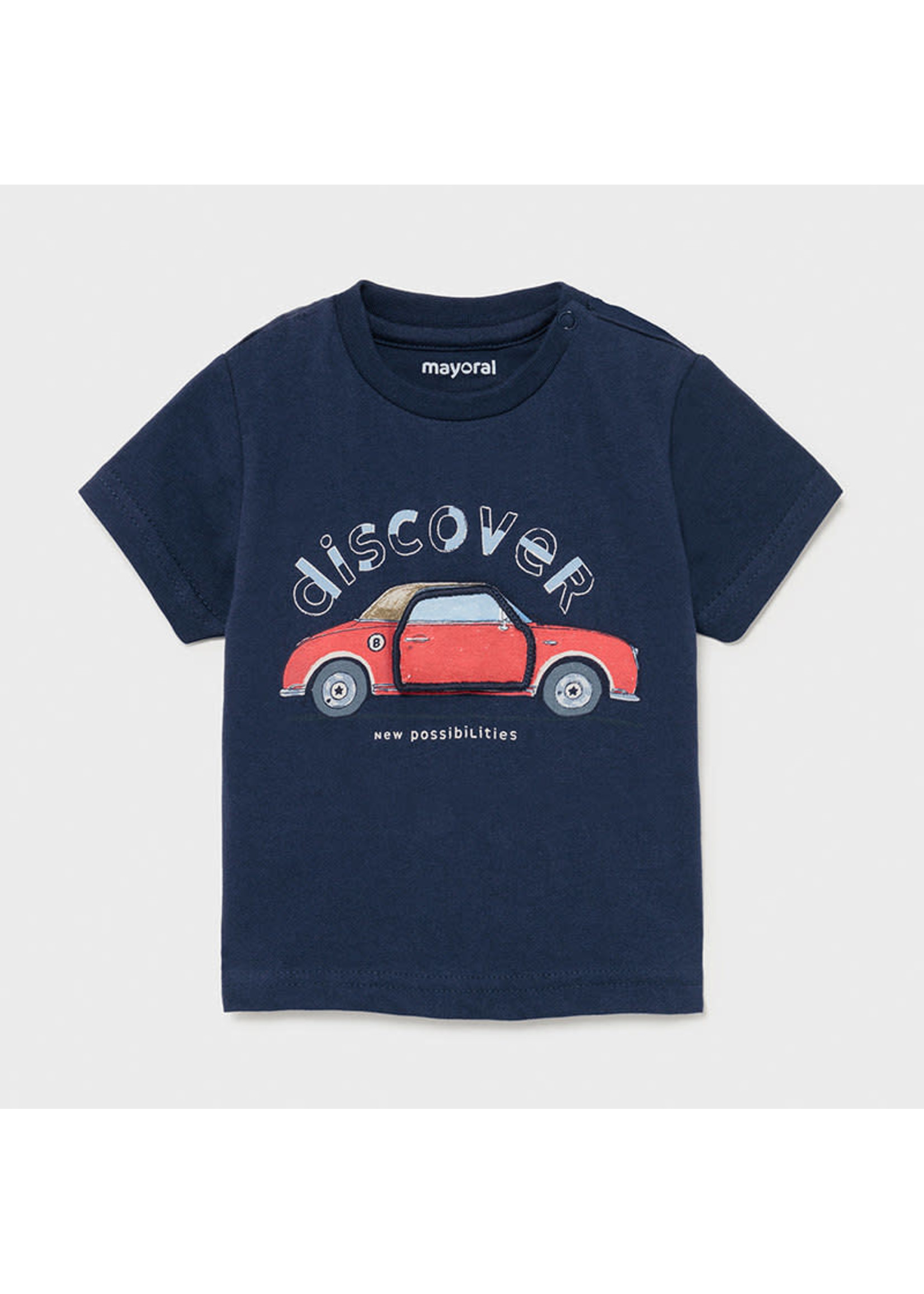 Mayoral Mayoral s/s t-shirt "play" "car" Nautical - 21 01006