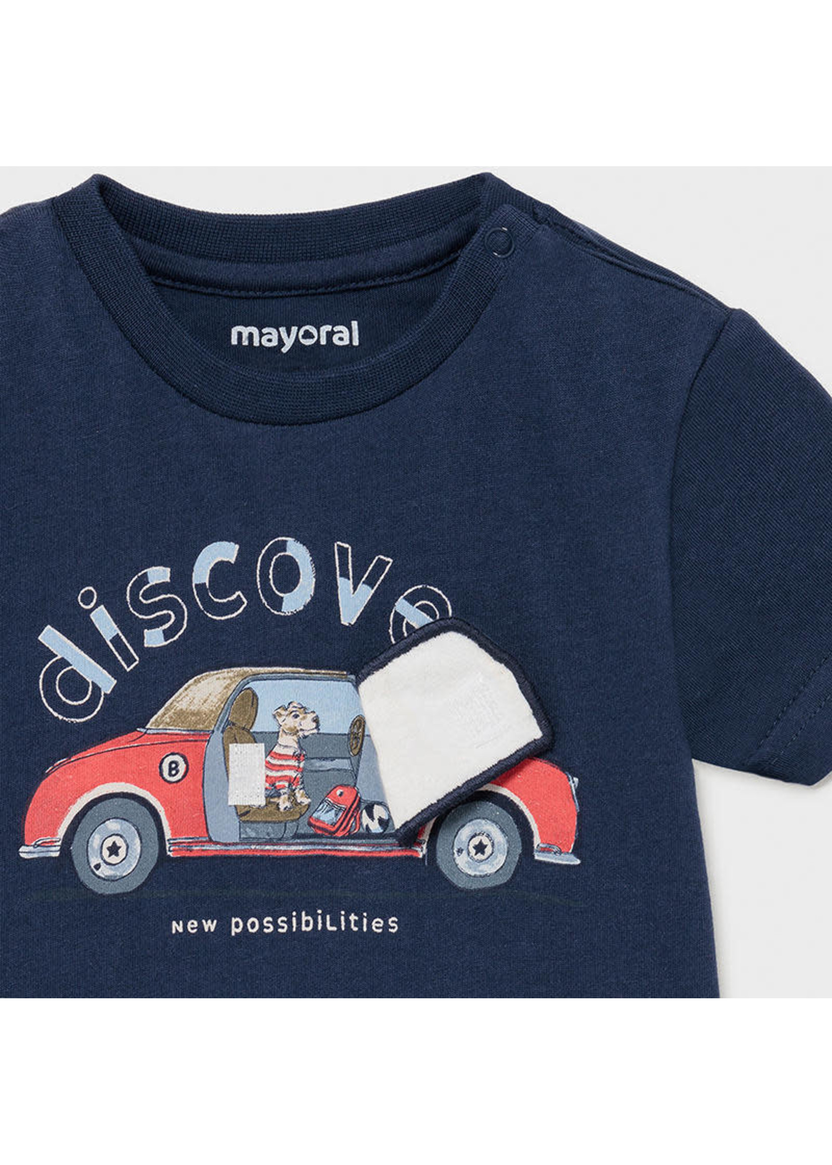 Mayoral Mayoral s/s t-shirt "play" "car" Nautical - 21 01006