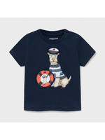 Mayoral Mayoral s/s t-shirt "play" "dogs" Nautical - 21 01007