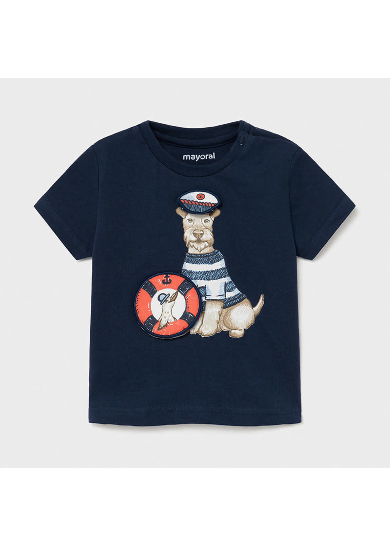 Mayoral Mayoral s/s t-shirt "play" "dogs" Nautical - 21 01007