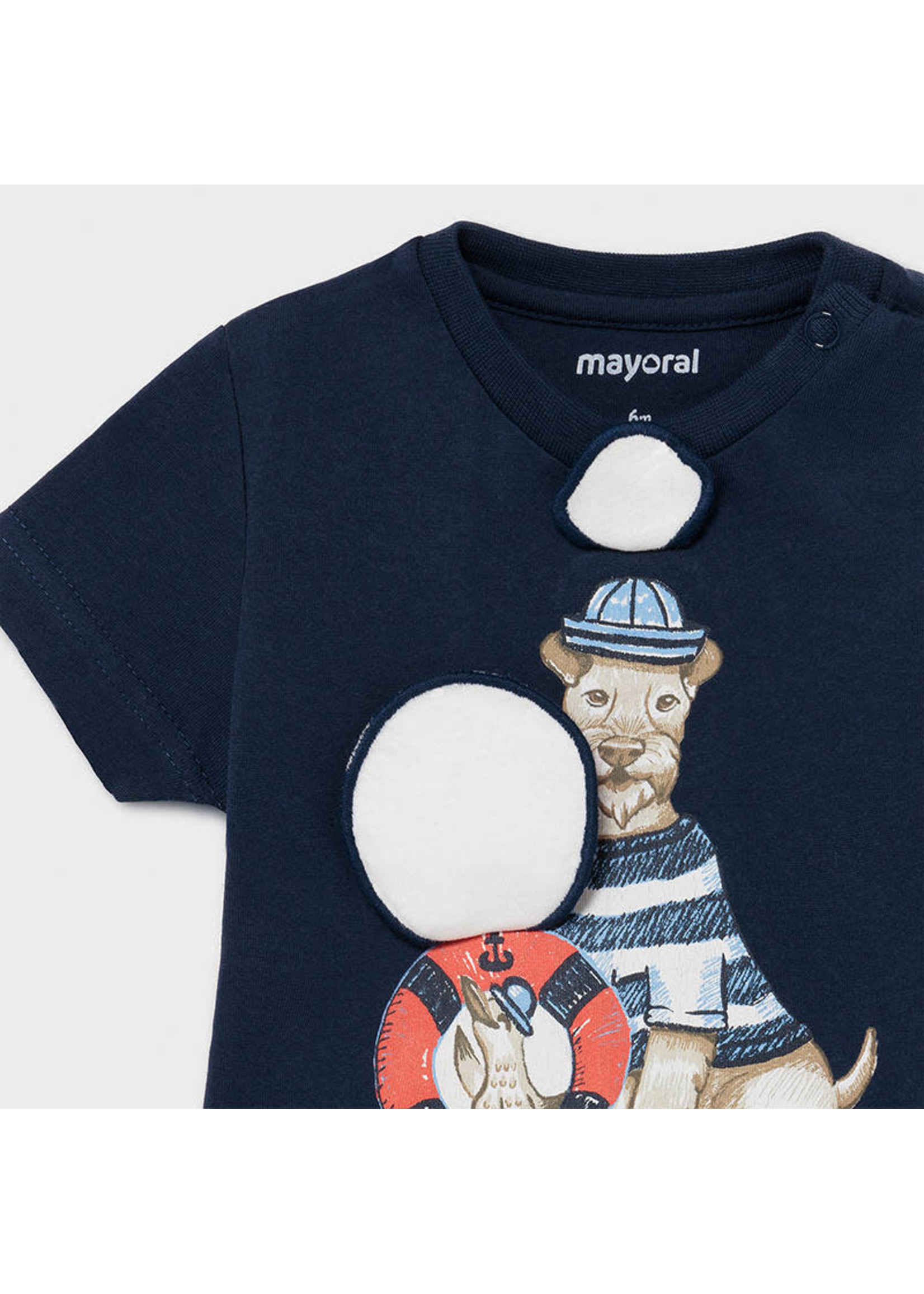 Mayoral Mayoral s/s t-shirt "play" "dogs" Nautical - 21 01007