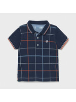 Mayoral Mayoral s/s plaid polo blue - 21 01106