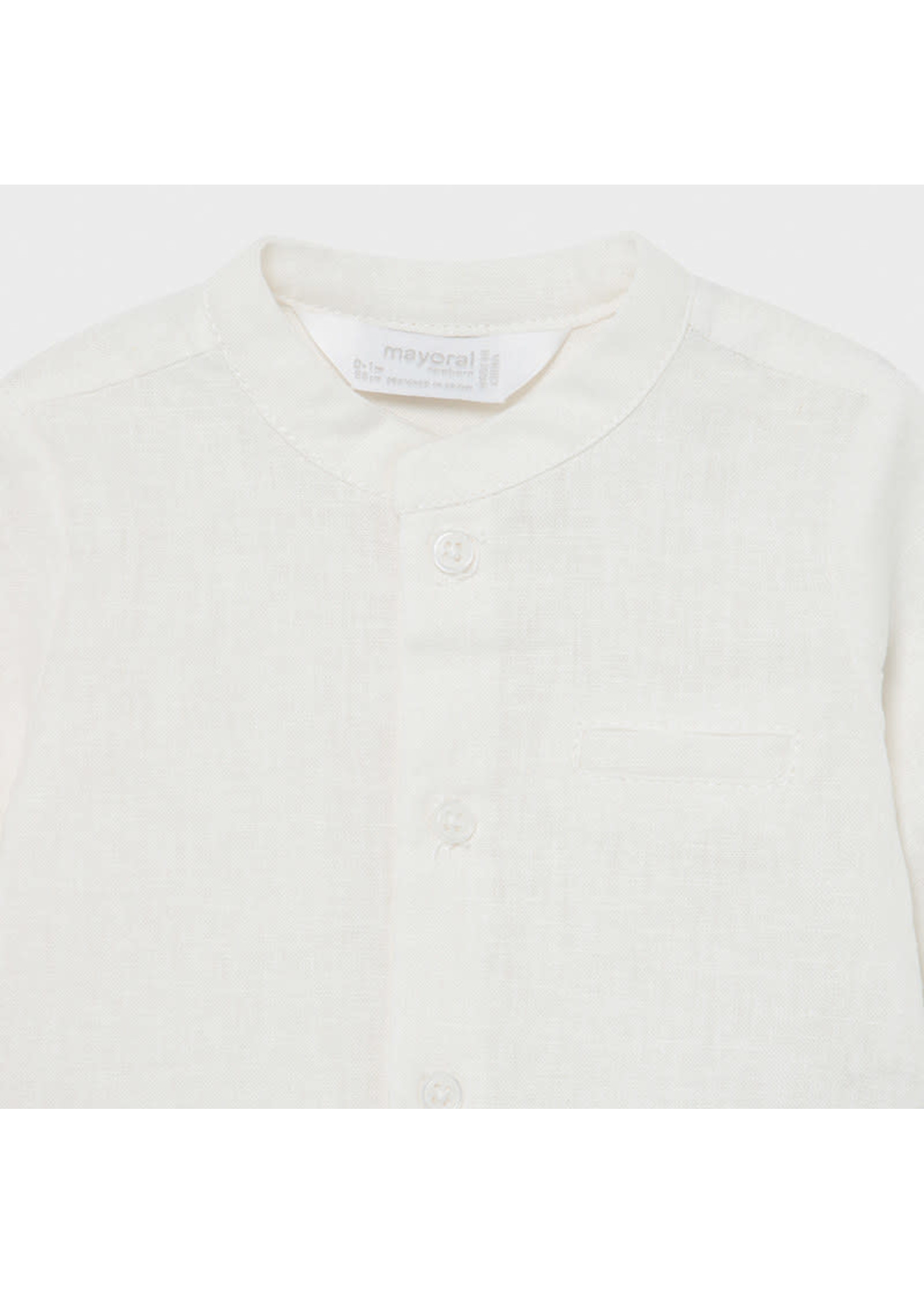 Mayoral Mayoral L/s shirt Cream - 21 01174