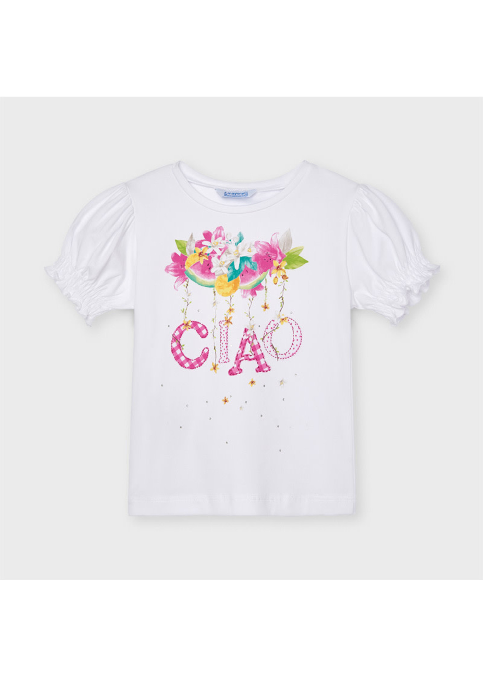 Mayoral Mayoral s/s ciao t-shirt Camellia - 21 03004