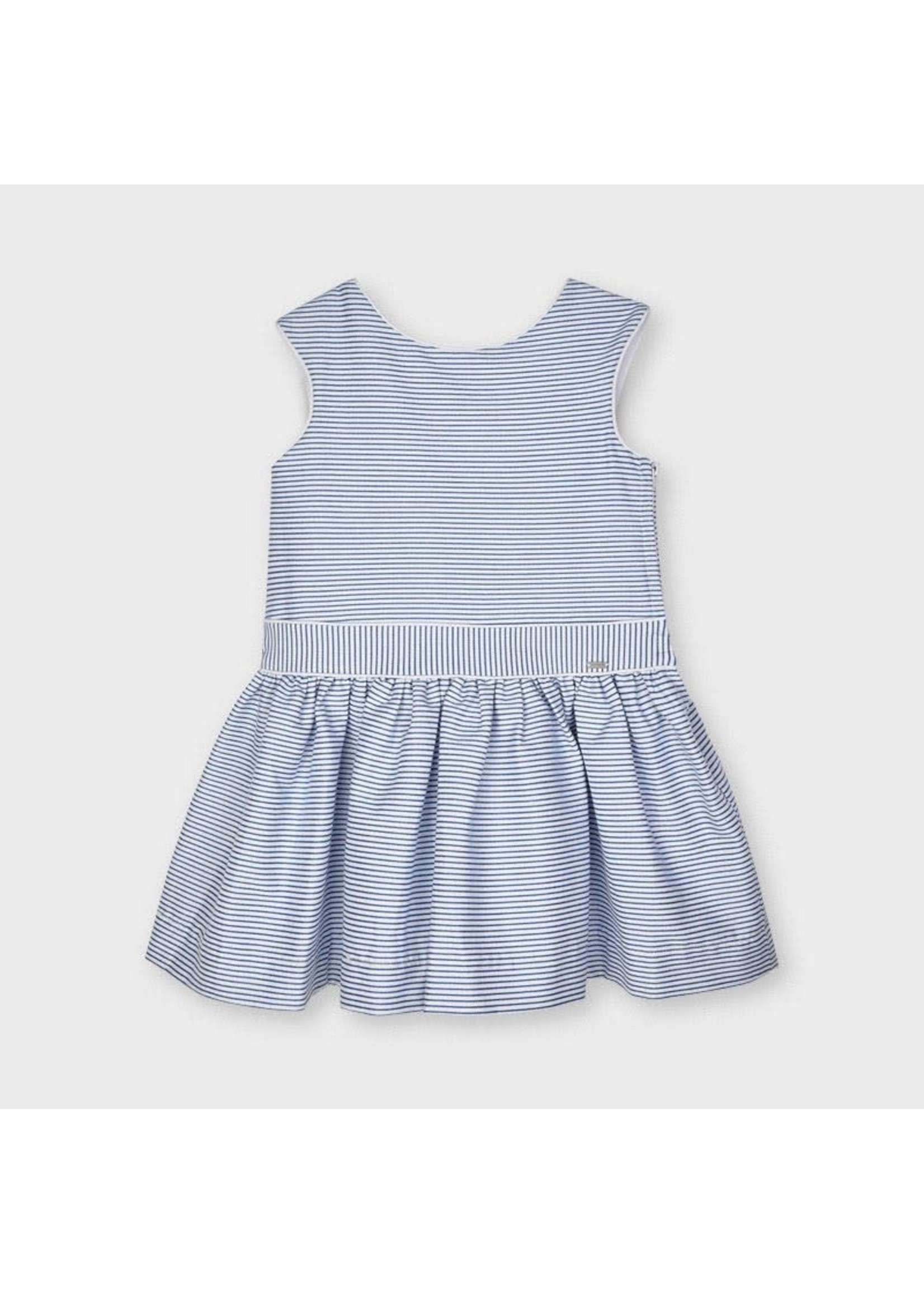 Mayoral Mayoral Striped dress blue - 21 03915