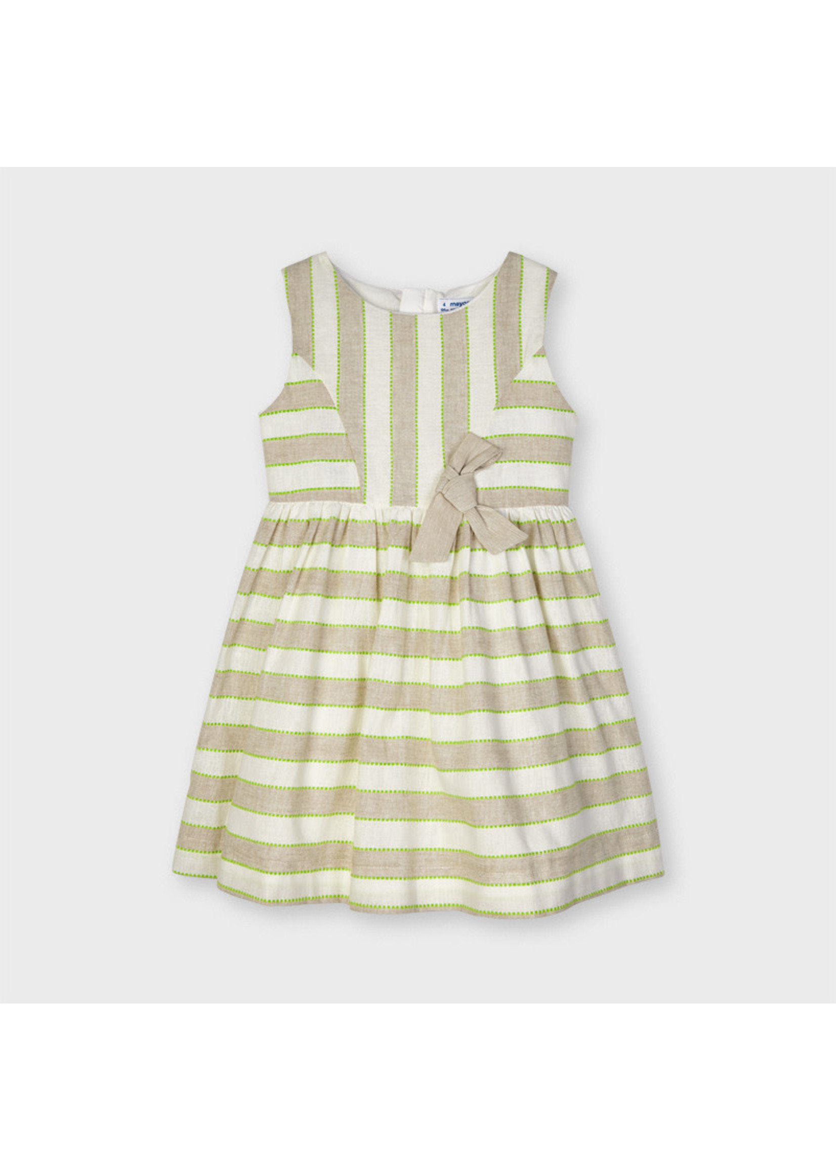 Mayoral Mayoral Stripes linen dress Linen - 21 03919