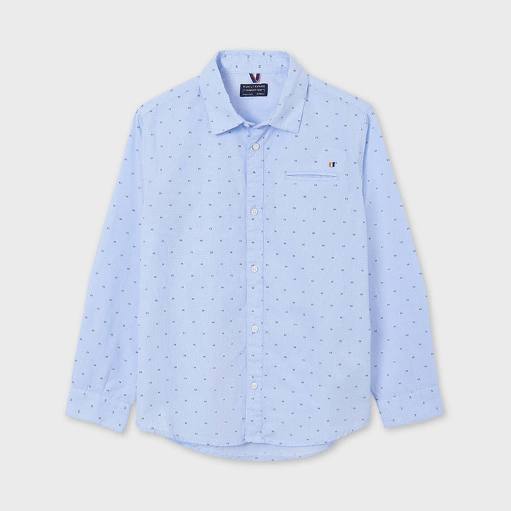Mayoral Mayoral L/s shirt Lightblue - 21 06117