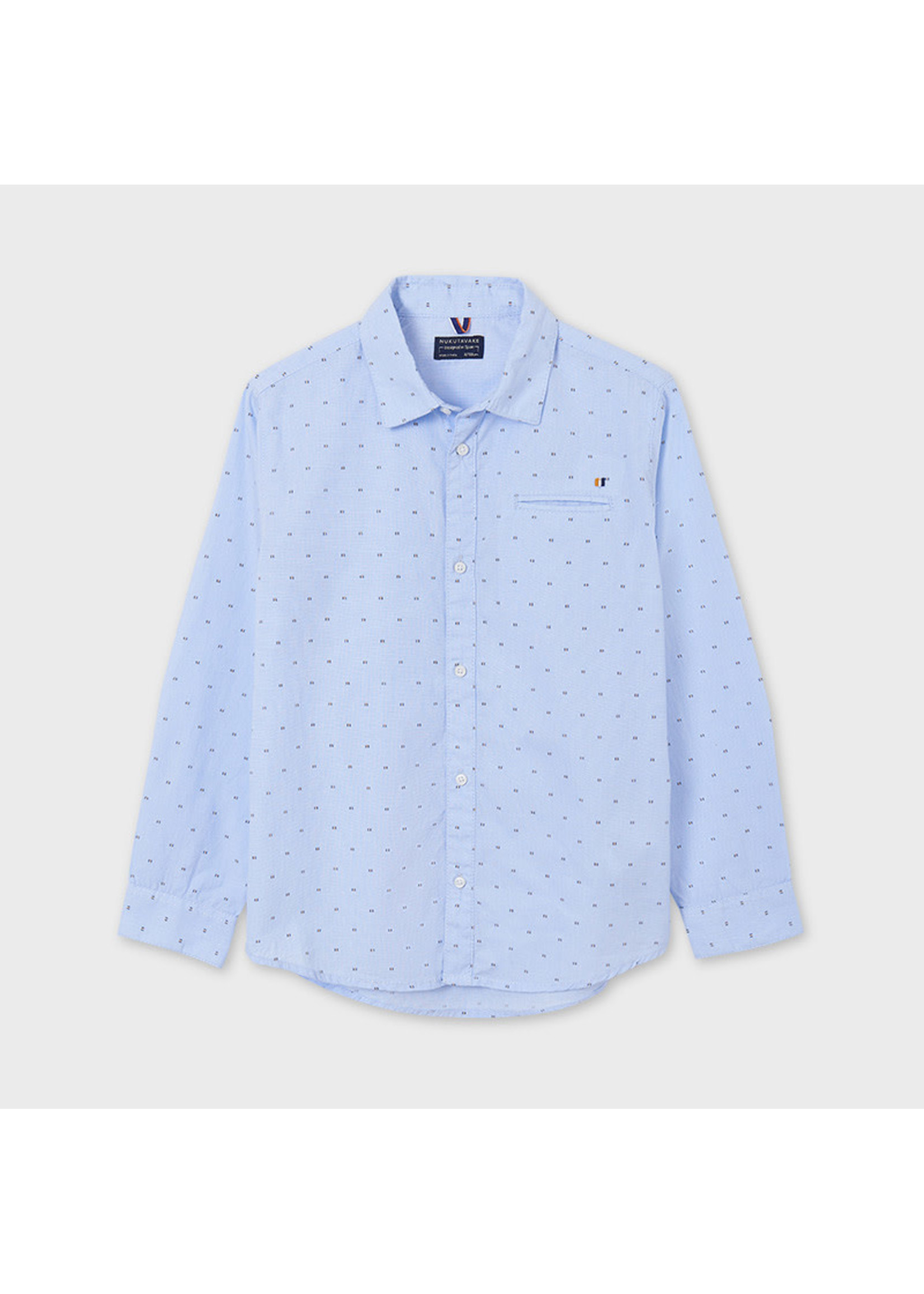 Mayoral Mayoral L/s shirt Lightblue - 21 06117