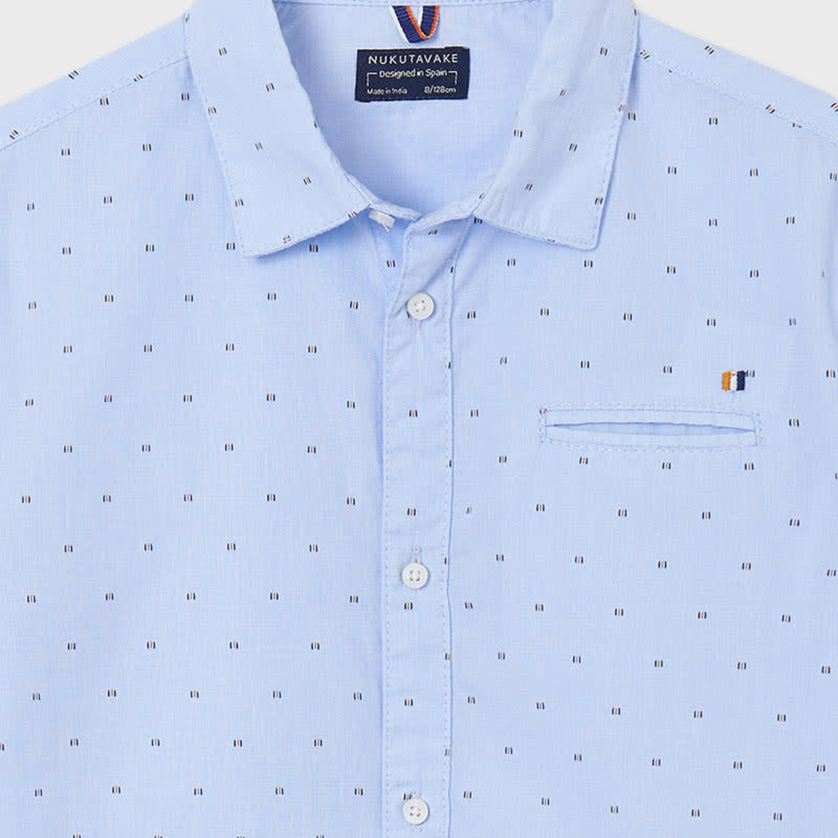 Mayoral Mayoral L/s shirt Lightblue - 21 06117