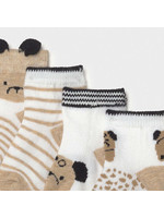 Mayoral Mayoral 4pc set socks Caramel - 21 09360