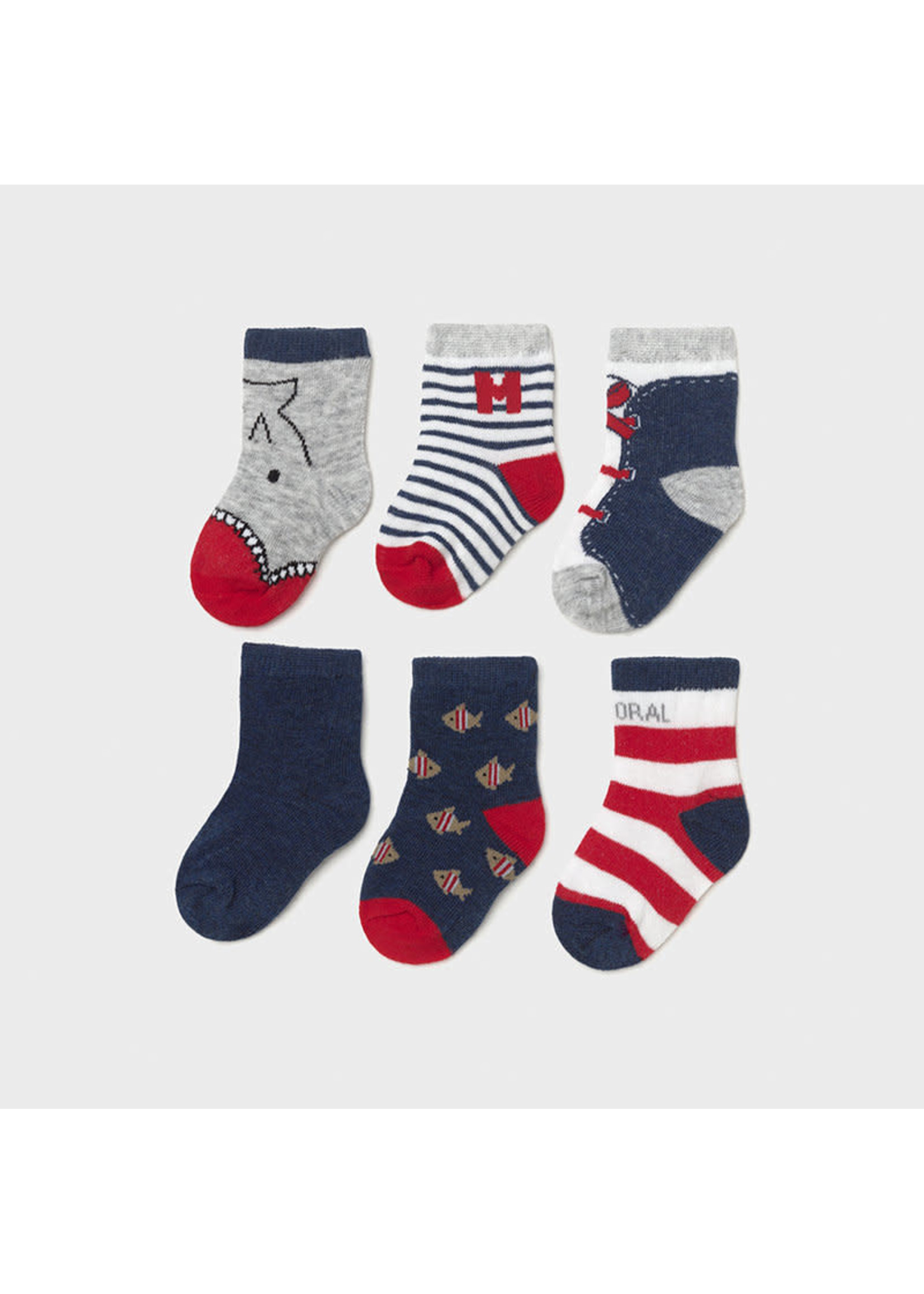 Mayoral Mayoral Set of 6 socks Indigo - 21 09363