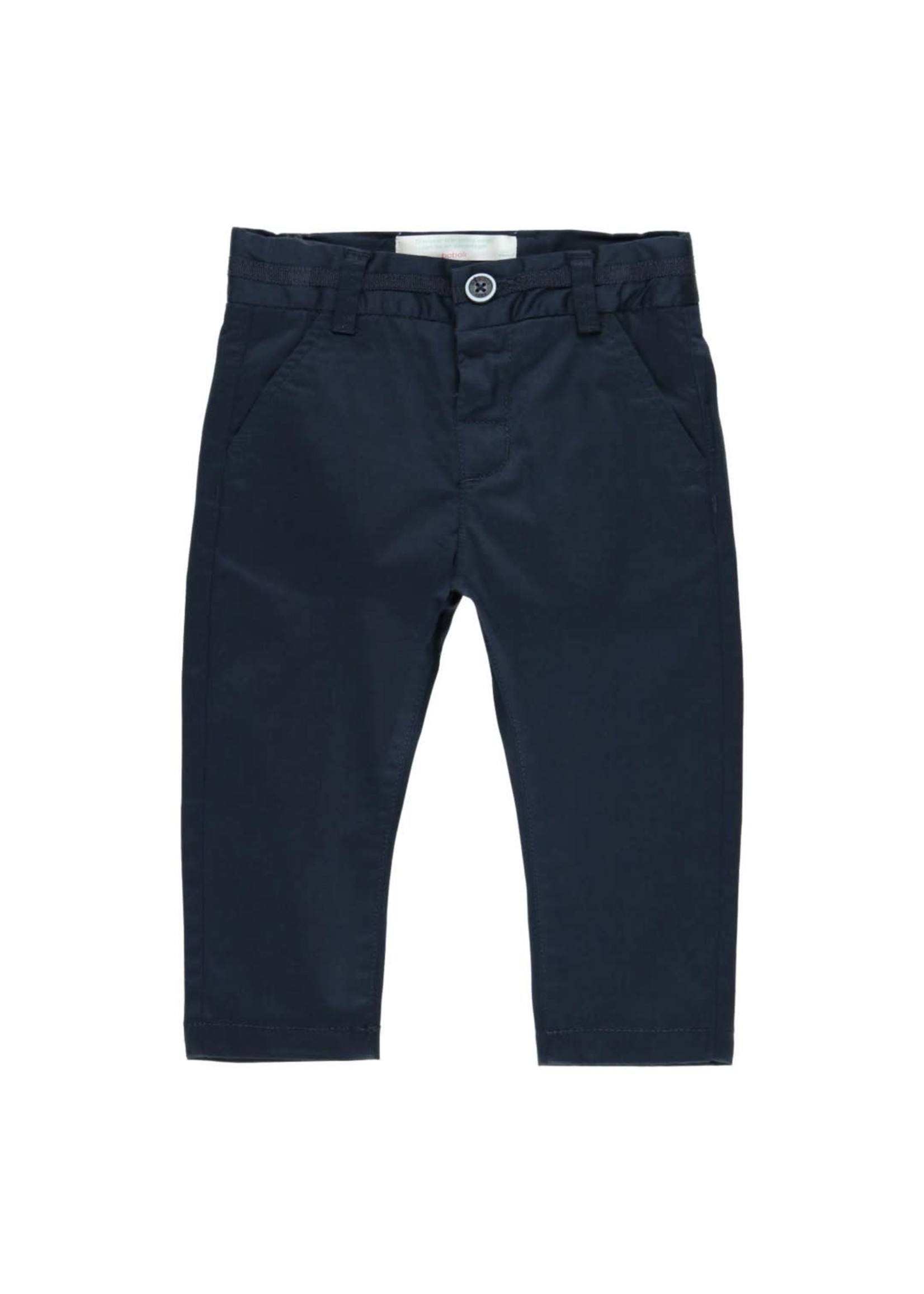 Boboli Stretch satin trousers for baby boy NAVY 712178